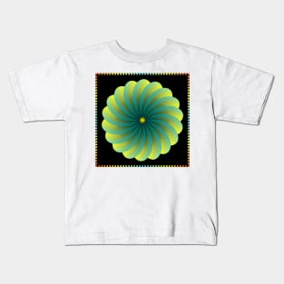 Neon Night Spin-Daisy Kids T-Shirt